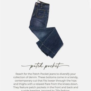 CAbi Patch Pocket Denim (No. 4151) Trader Wash. Size: 12 Regular
